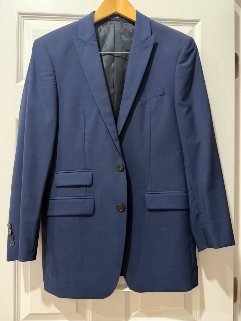 Calvin Klein Mens Navy Suit Set Extreme Slim Fit Blazer Pants